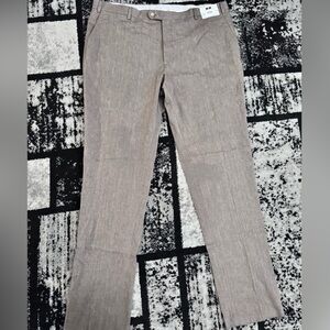 Joseph Abboud Brown Striped Pants